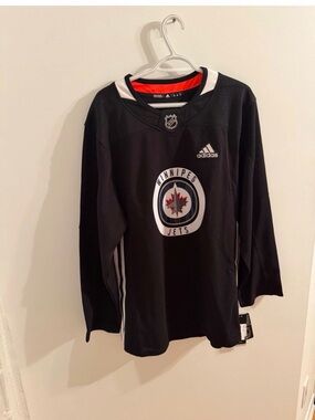 adidas Winnipeg Jets Black Hockey Jersey men